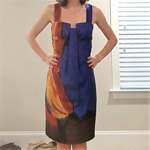 Donna Morgan Colorful Silk Dress